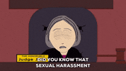 judge accusing GIF by South Park 