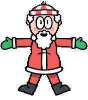 Christmas Santa Sticker by T. L. McBeth
