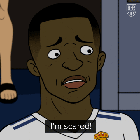 scared real madrid GIF by Bleacher Report