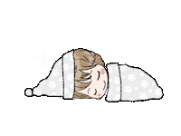 hazuki_oekaki night sleep おやすみ 寝る Sticker