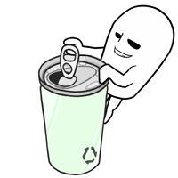 ssalmoongeran soda refreshing fizzy boiled egg Sticker