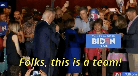 Joe Biden Beto Orourke GIF by Election 2020