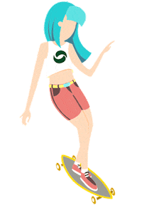 Overboard skate surf overboard overboardyeahh Sticker