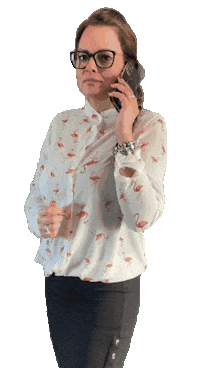 ISSABS phone thinking think flamingo Sticker