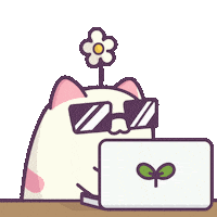 Kitty Hacking Sticker by Castaways