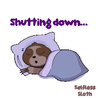 Sloth Closing Sticker by VeeFriends