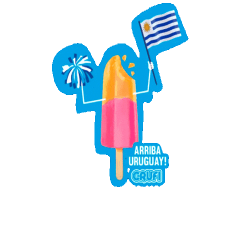 crufi_helados giphygifmaker futbol uruguay rico Sticker