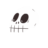 Halloween Skull Sticker by Tacméla