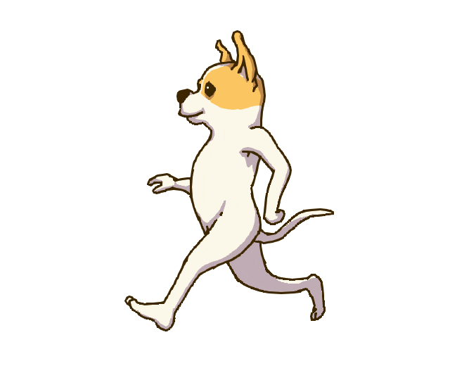 Animation Dog Sticker