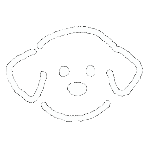 犬 白 Sticker