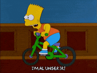 excited bart simpson GIF