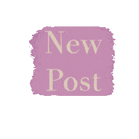 Pink New Post Sticker