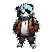 Panda Pandabear Sticker by hashtagvector