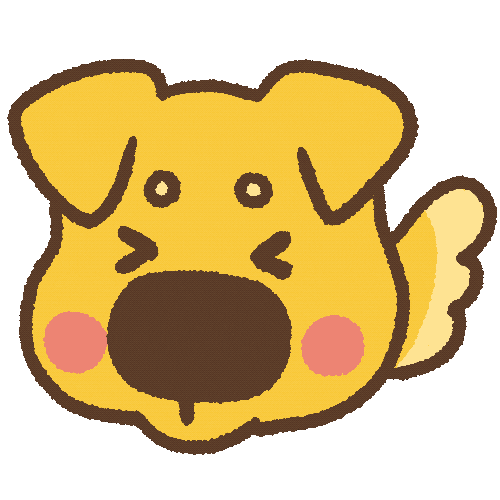 Happy Dog Sticker by wuwu illustration