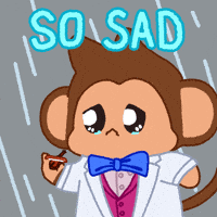 Sad Tears GIF by Chimpers