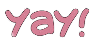 Pink Yes Sticker