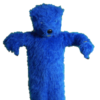 Bear Pointing Down Sticker by wildbraeu