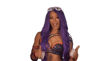 happy sasha banks Sticker by WWE