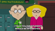 talking mr. mackey GIF by South Park 