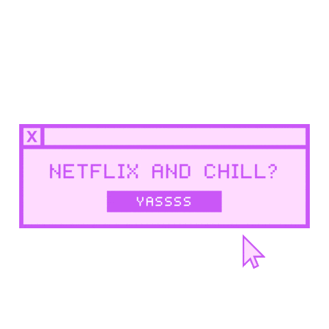Netflix Chill Sticker by SmileBox