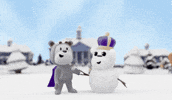 Wilson Hall Snowman GIF by James Madison University
