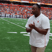 cuse clap orange dino su GIF