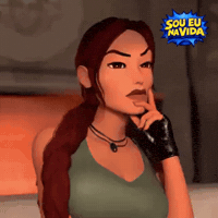 Confused Tomb Raider GIF by Sou Eu Na Vida