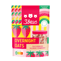 3bearsporridge rainbow oats oatmeal porridge Sticker
