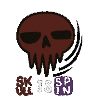Skull Baba Is You Sticker by Nico