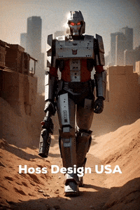 Robot Walking GIF by HOSSDESIGNUSA