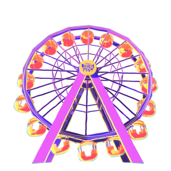 Ferris Wheel Festival Sticker By Baja Beach Fest