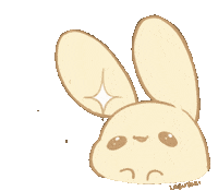 Labutori wow amazing sparkle bunny Sticker