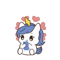 I Love You Heart Sticker by Brave Unicorn