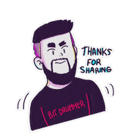 Heart Thanks Sticker by Electrokits