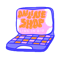 coffeeandcastoffs artist shop linkinbio onlineshop Sticker