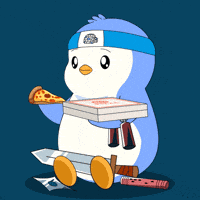 Hungry Pizza GIF by Pudgy Penguins