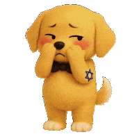 Embarrassed Dog Sticker