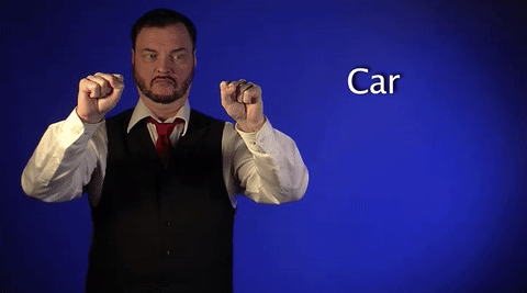 sign language car GIF by Sign with Robert