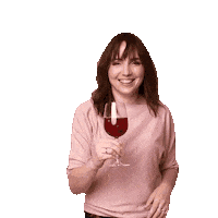 Cheers Wine Sticker by KatarinaBric