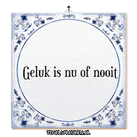 Moment Nu Sticker by Tegelspreuken.nl