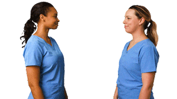 Nurse Fist Bump Sticker by Rasmussen University