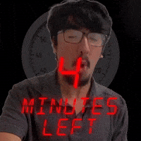 4 MINUTES LEFT!