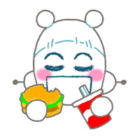 eat drive thru Sticker by Stickerbaby