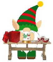 Santas Workshop Christmas Sticker