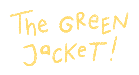 The Masters Golf Sticker by Catharina Stewart