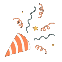 honeyofaparty party party time denise rodriguez party horn Sticker