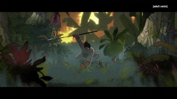 Jungle Run Running GIF by Adult Swim