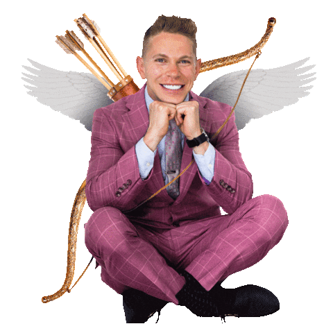 Valentine Cupid Sticker by Demesmin and  Dover