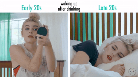 beauty drinking GIF by HelloGiggles
