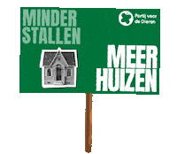 Huizen Pvdd Sticker by Partij voor de Dieren